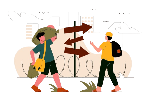 Two travellers on a journey