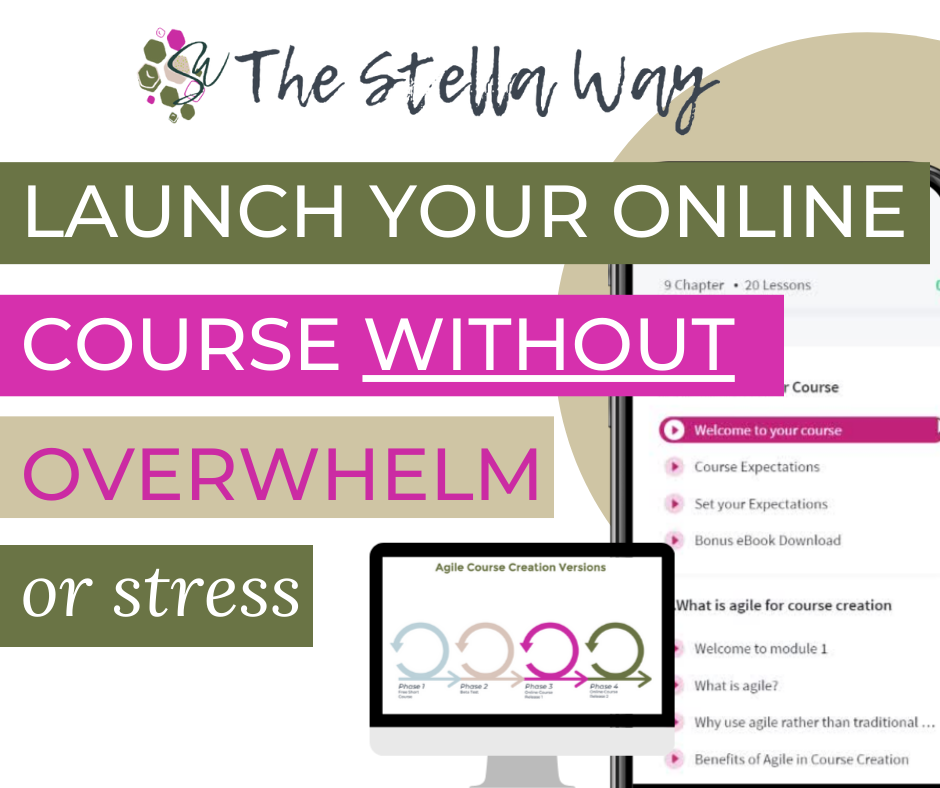 Launch your Online Course without Overwhelm or Stress